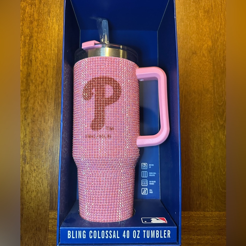 The Memory Company Pink Phillies Insulated Tumbler